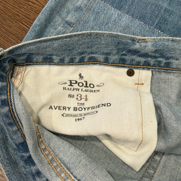 Polo Ralph Lauren The Avery Boyfriend Patched Women’s Jeans Size 34 (40x27) NWT - Picture 10 of 16